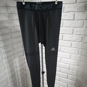 Adidas Men's Black Size Large Techfit Training Tights